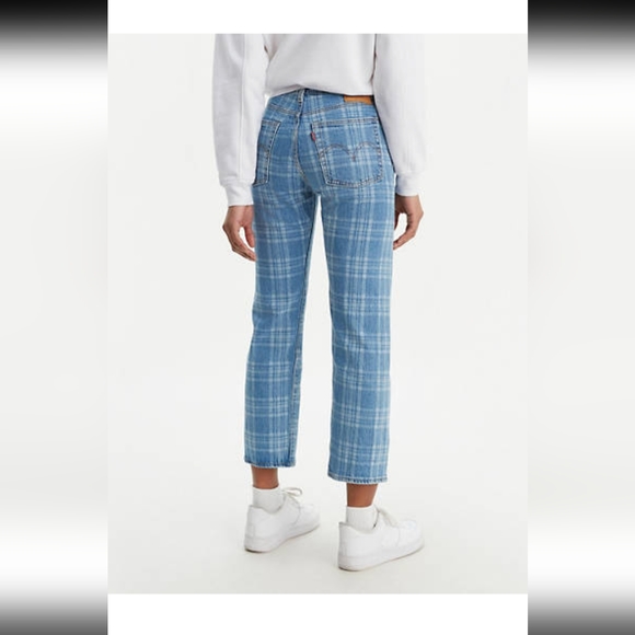 Plaid wedgie straight fit capris size 27 - Picture 3 of 7